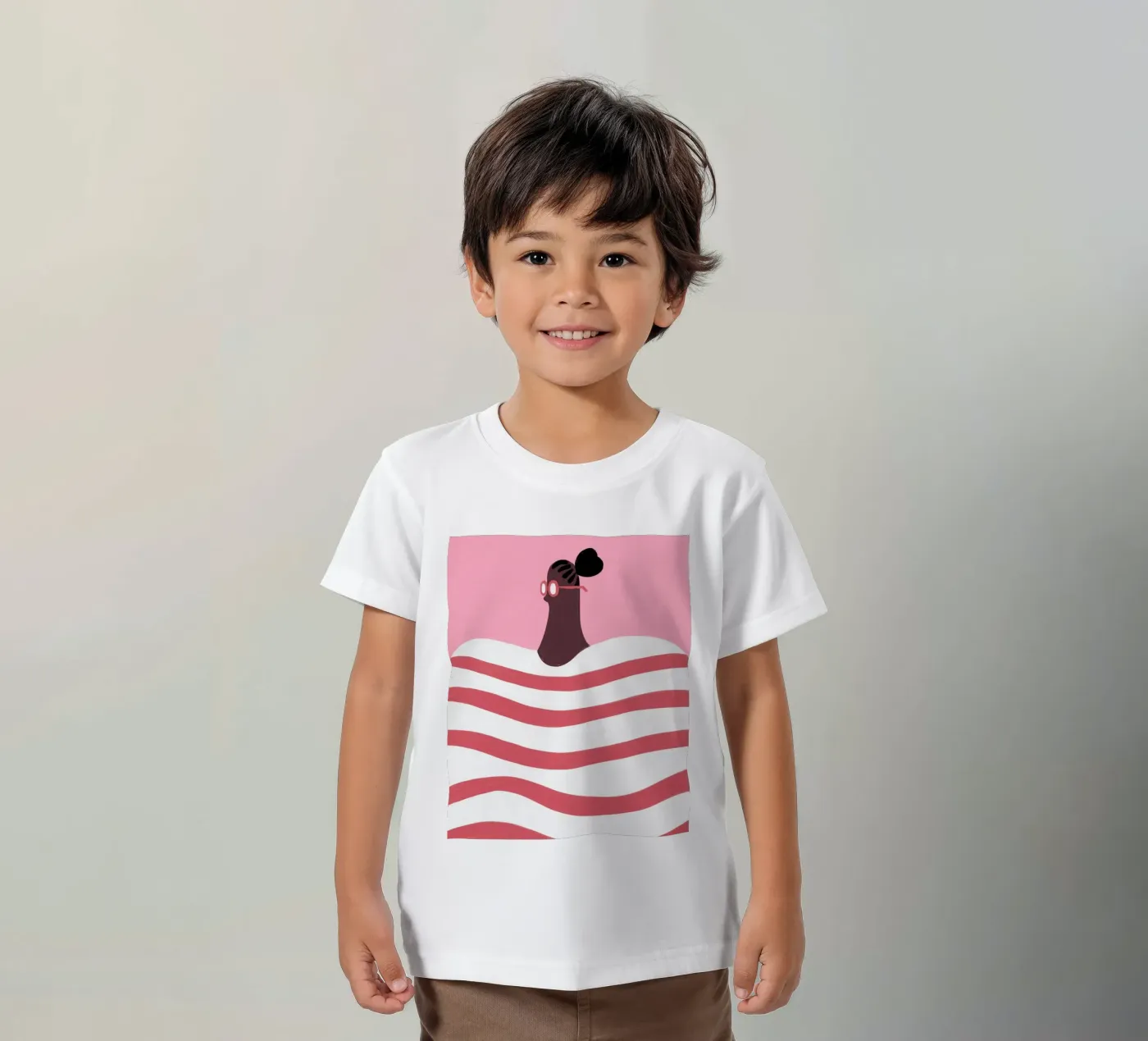 Strisce t-shirt bambini da Johannes Lott Illustration