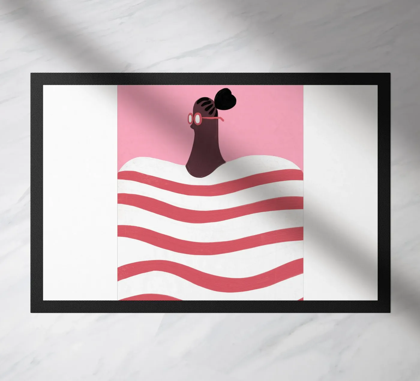 Stripes doormat by Johannes Lott Illustration