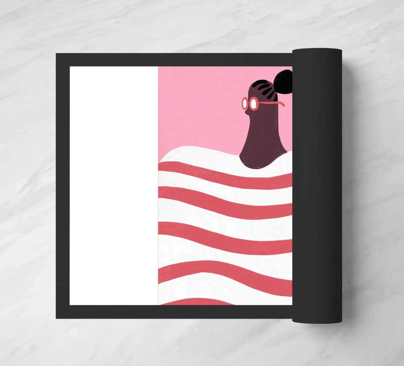 Stripes doormat by Johannes Lott Illustration