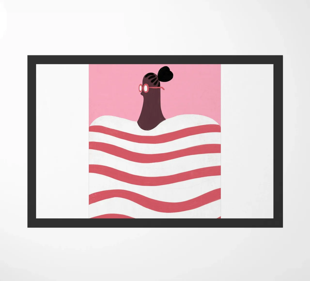 Strepen deurmat van Johannes Lott Illustration