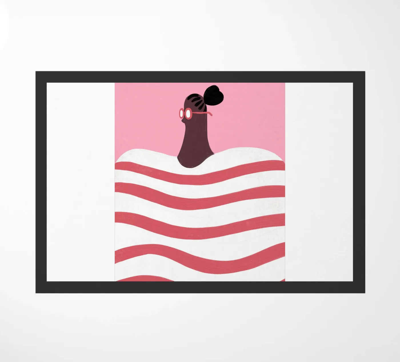 Stripes doormat by Johannes Lott Illustration