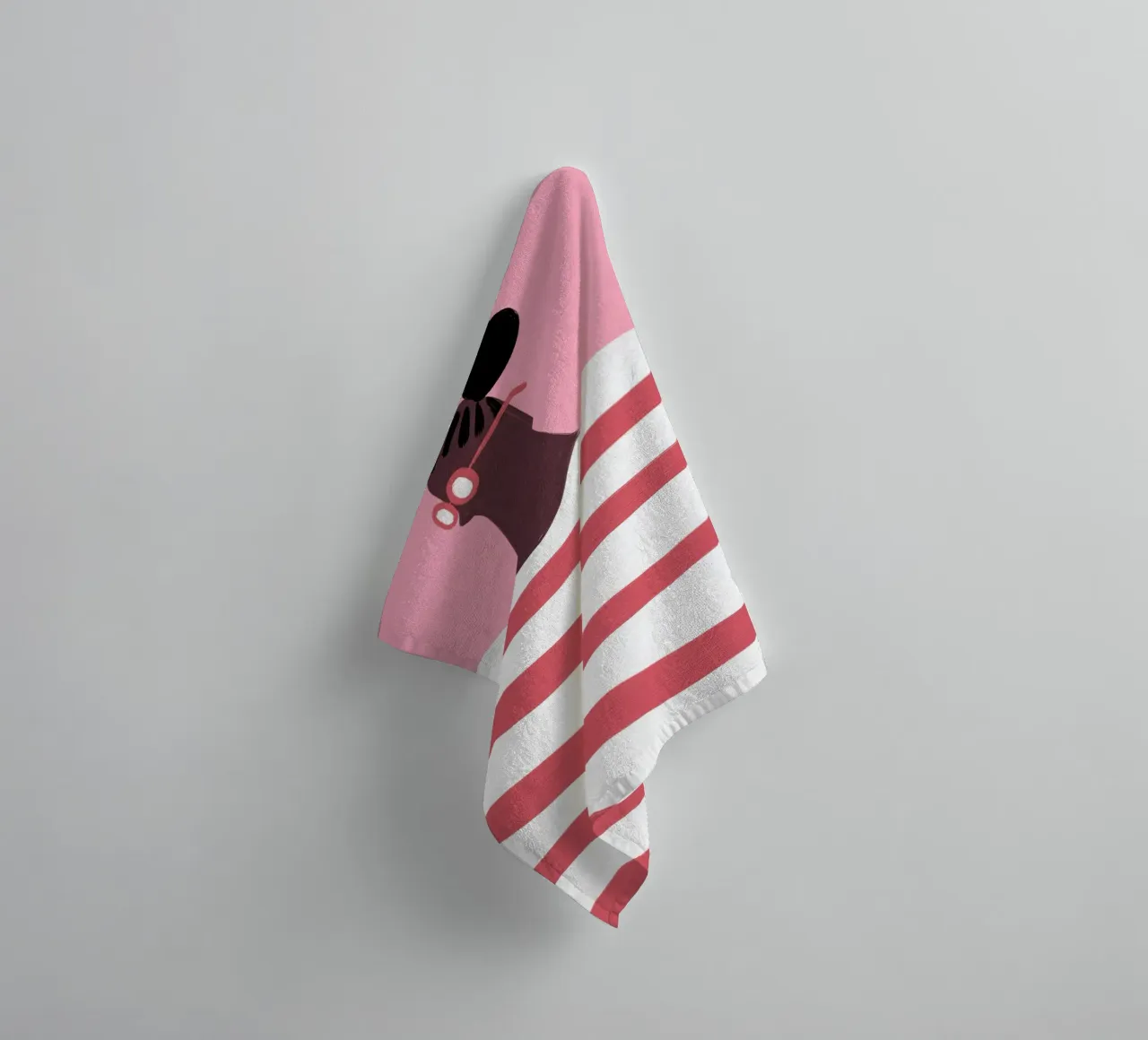 Strisce asciugamano da bagno da Johannes Lott Illustration