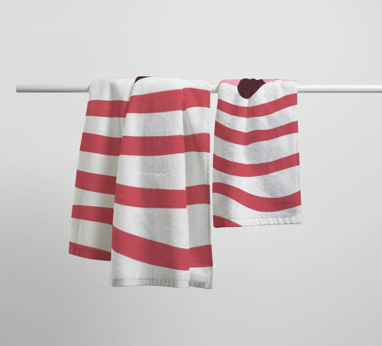Strisce asciugamano da bagno da Johannes Lott Illustration