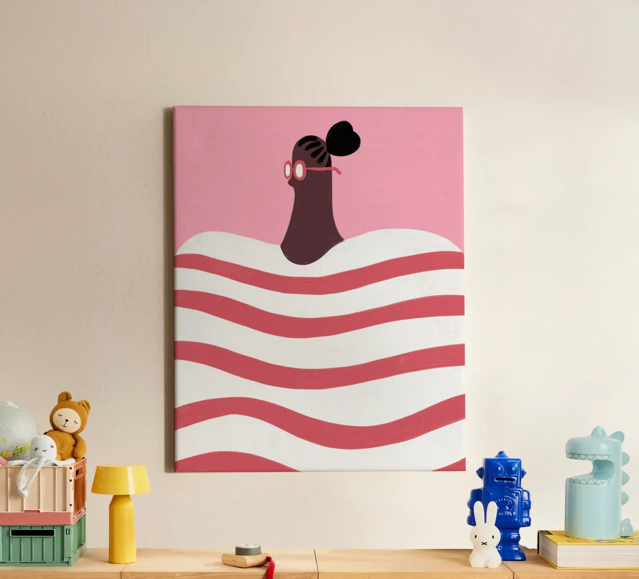 Strisce tela con Cornice a cassetta da Johannes Lott Illustration