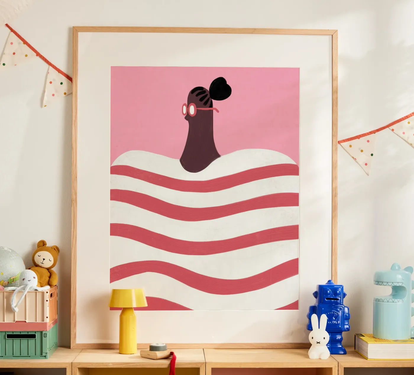 Stripes poster by Johannes Lott Illustration