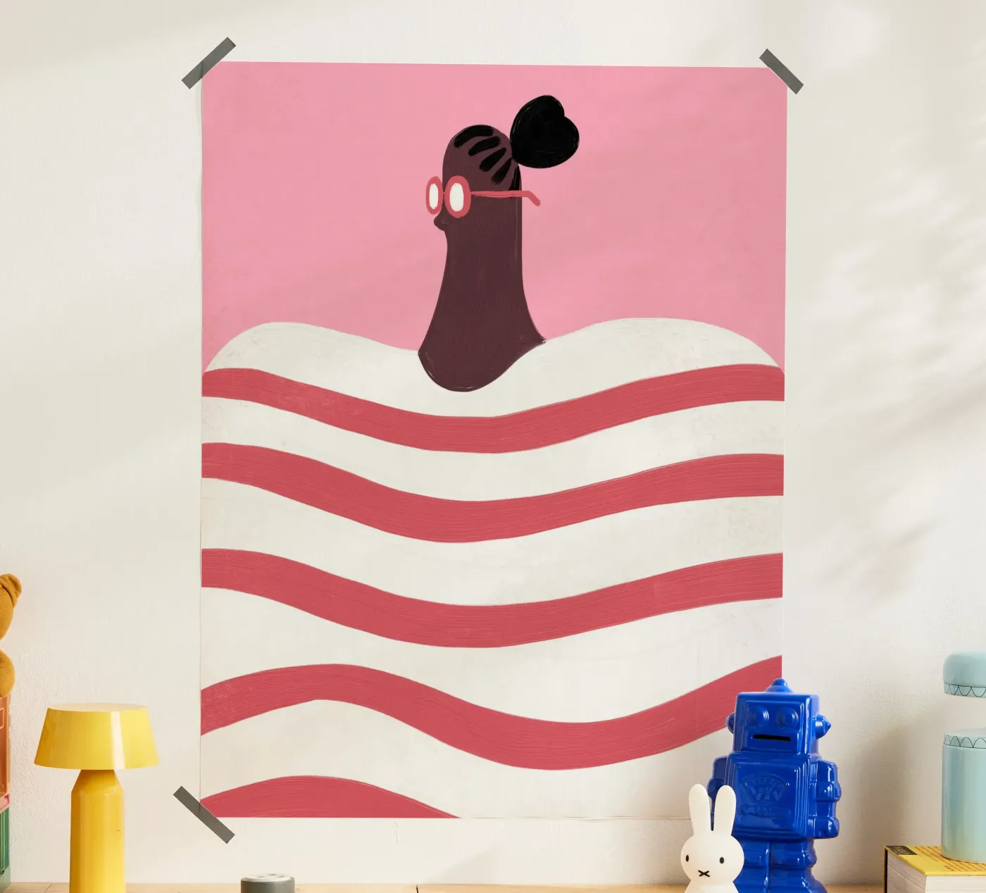 Stripes poster by Johannes Lott Illustration