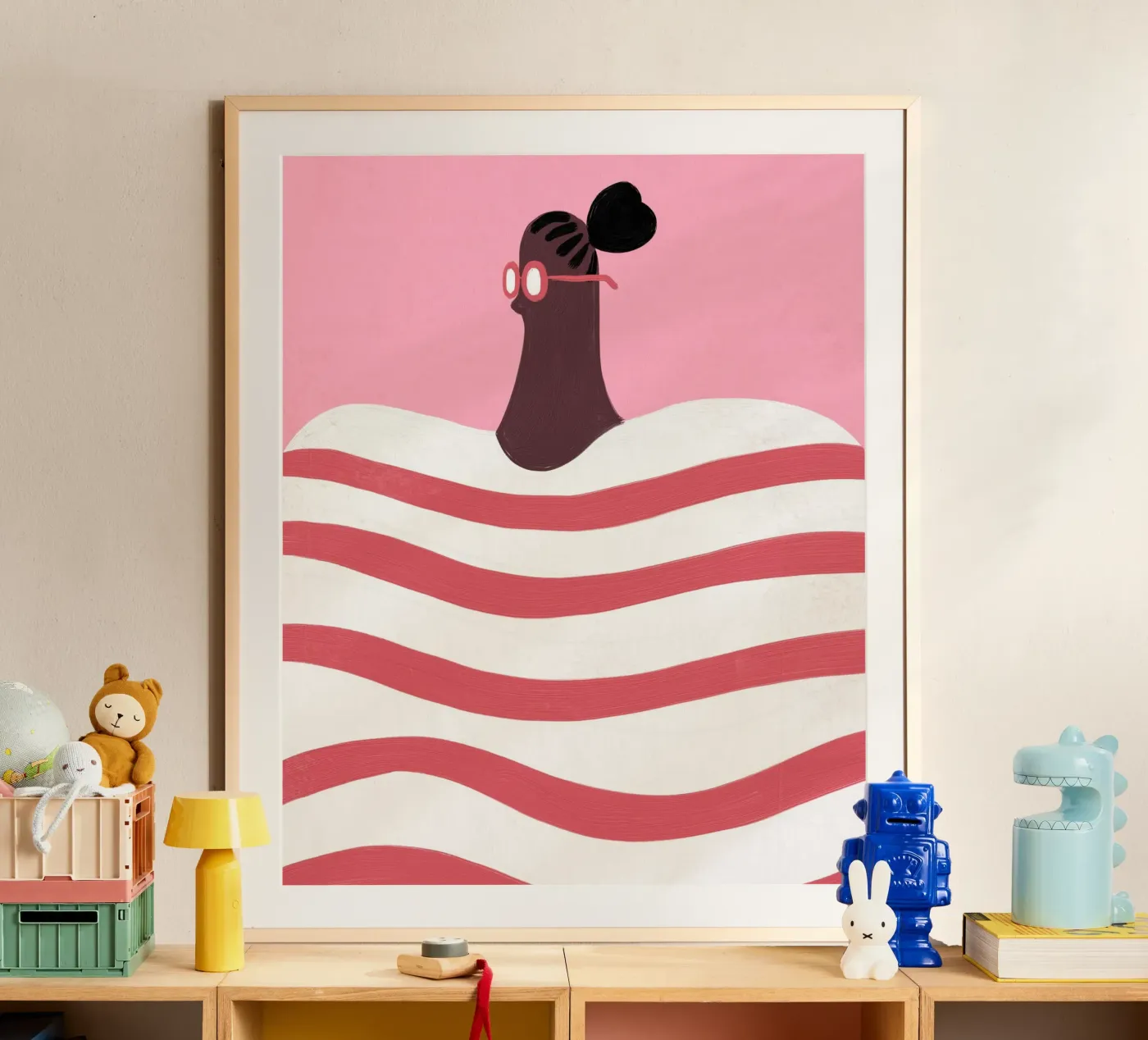 Stripes poster by Johannes Lott Illustration