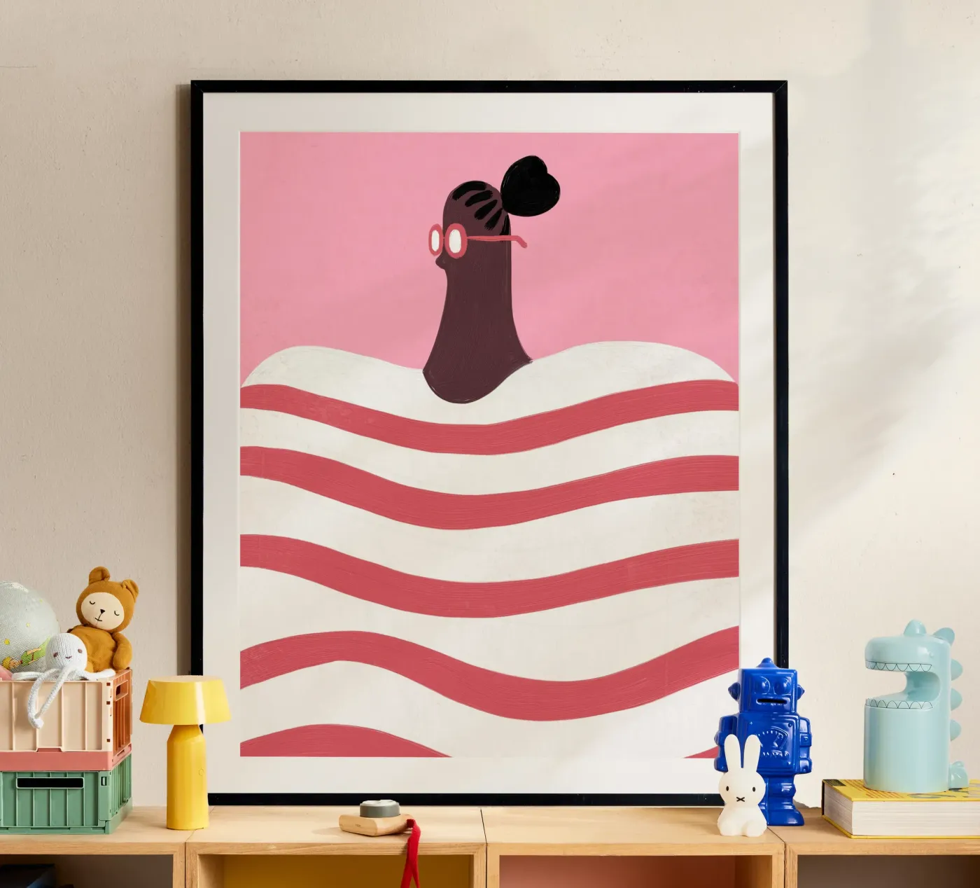 Stripes poster by Johannes Lott Illustration