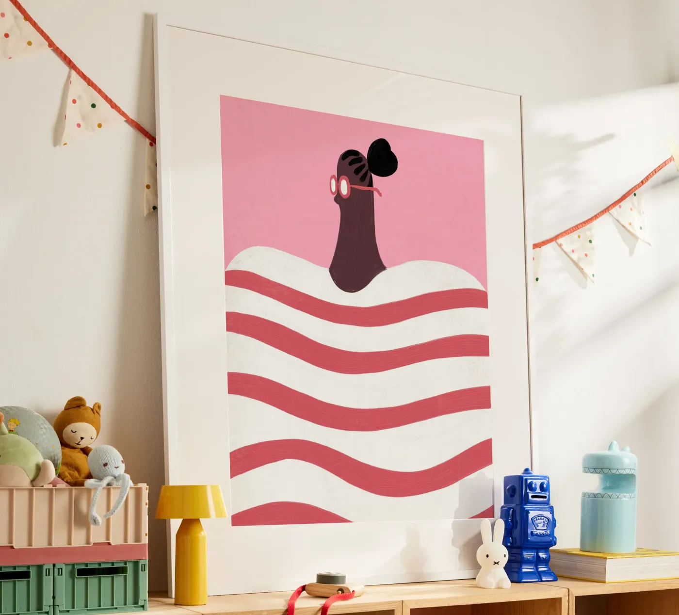 Stripes poster by Johannes Lott Illustration