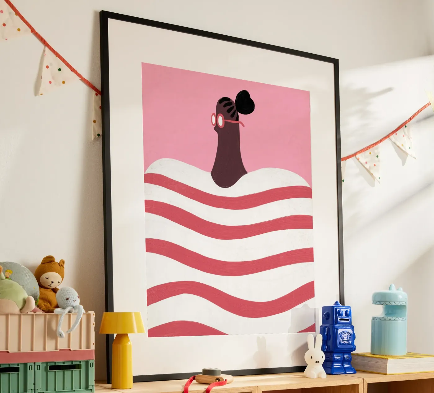 Stripes poster by Johannes Lott Illustration