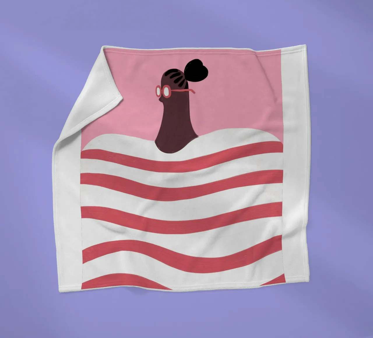 Strisce coperta in pile da Johannes Lott Illustration