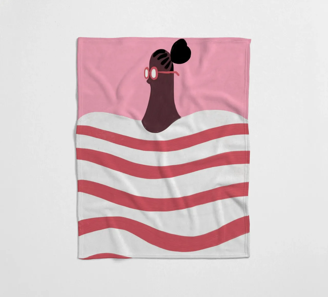 Strisce coperta in pile da Johannes Lott Illustration