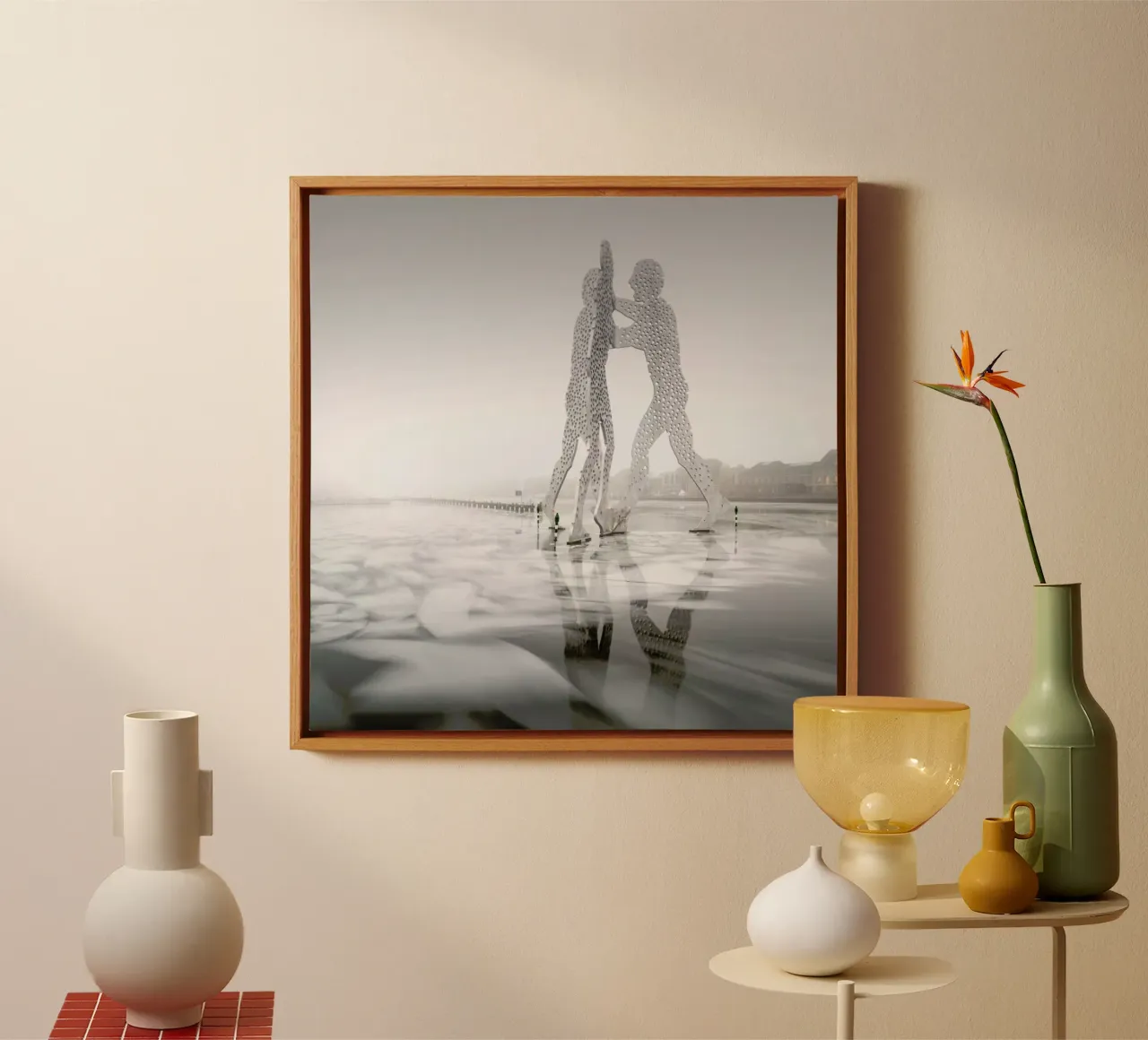 Molecule Men On Ice | Berlin 2016 canvas met Baklijst van Håggard Photography | Ronny Behnert