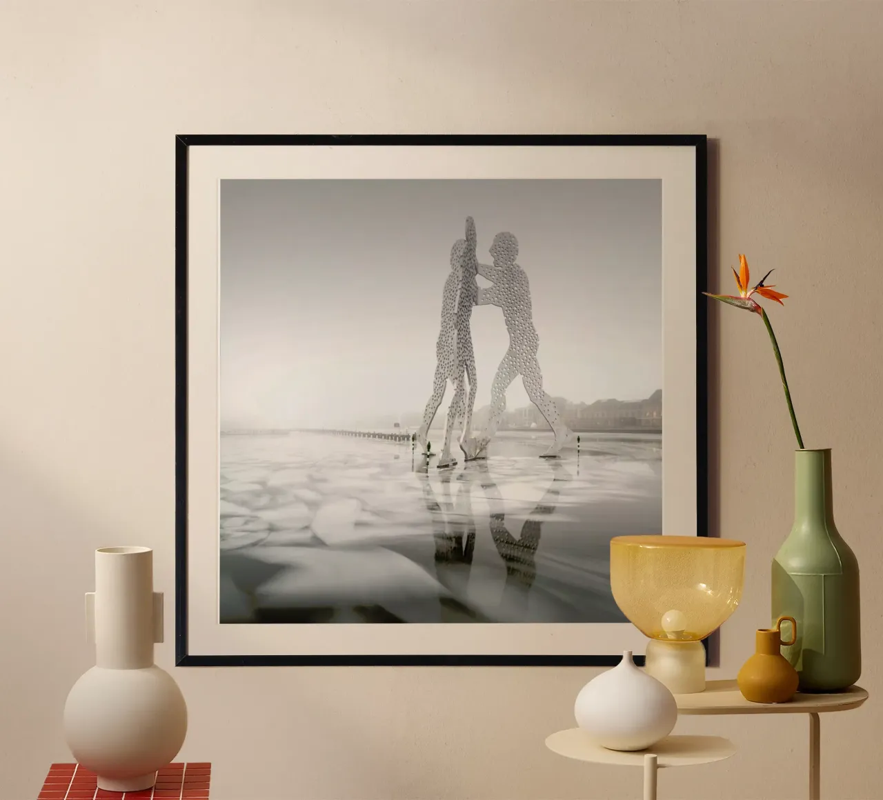 Molecule Men On Ice | Berlin 2016 poster con telaio in alluminio da Håggard Photography | Ronny Behnert