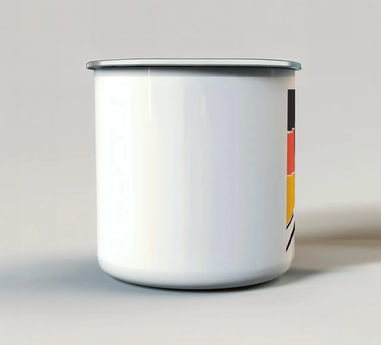 Ritratto pop art di Miroslav Klose tazza in smalto da Hantamrata