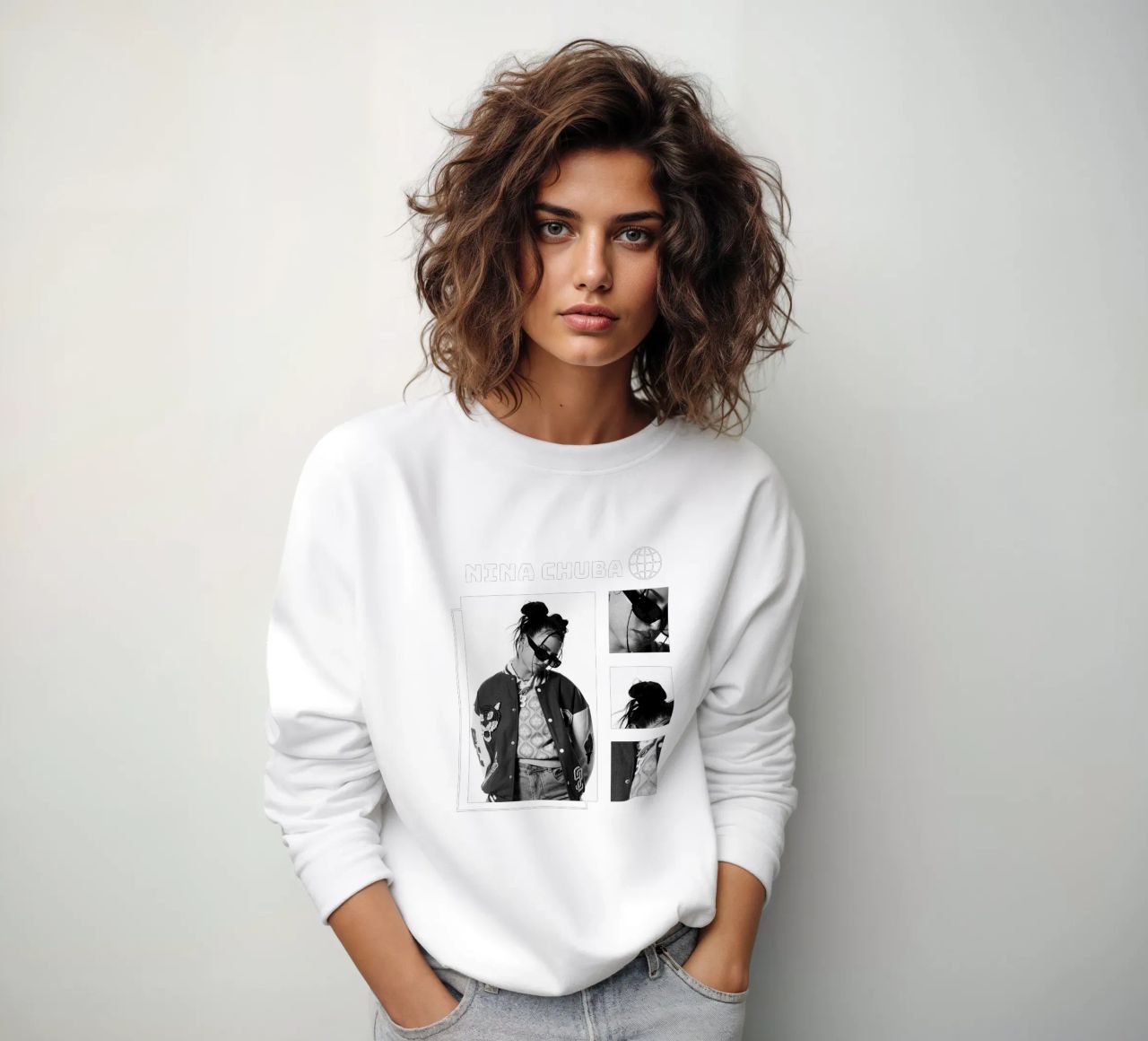 Weinlese Nina Chuba Sweatshirt von NindaCreationsArt