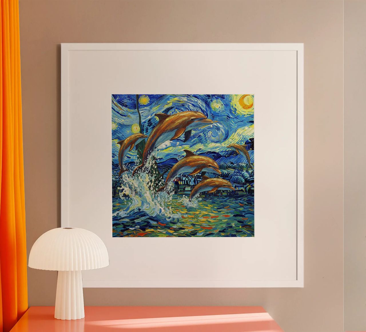 Delphin springen Meer Poster von NEW LIFE