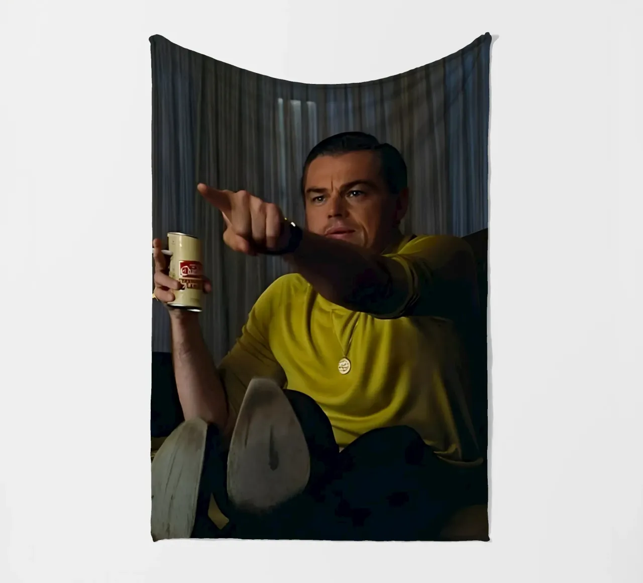 Leonardo DiCaprio coperta in pile da Low poly art