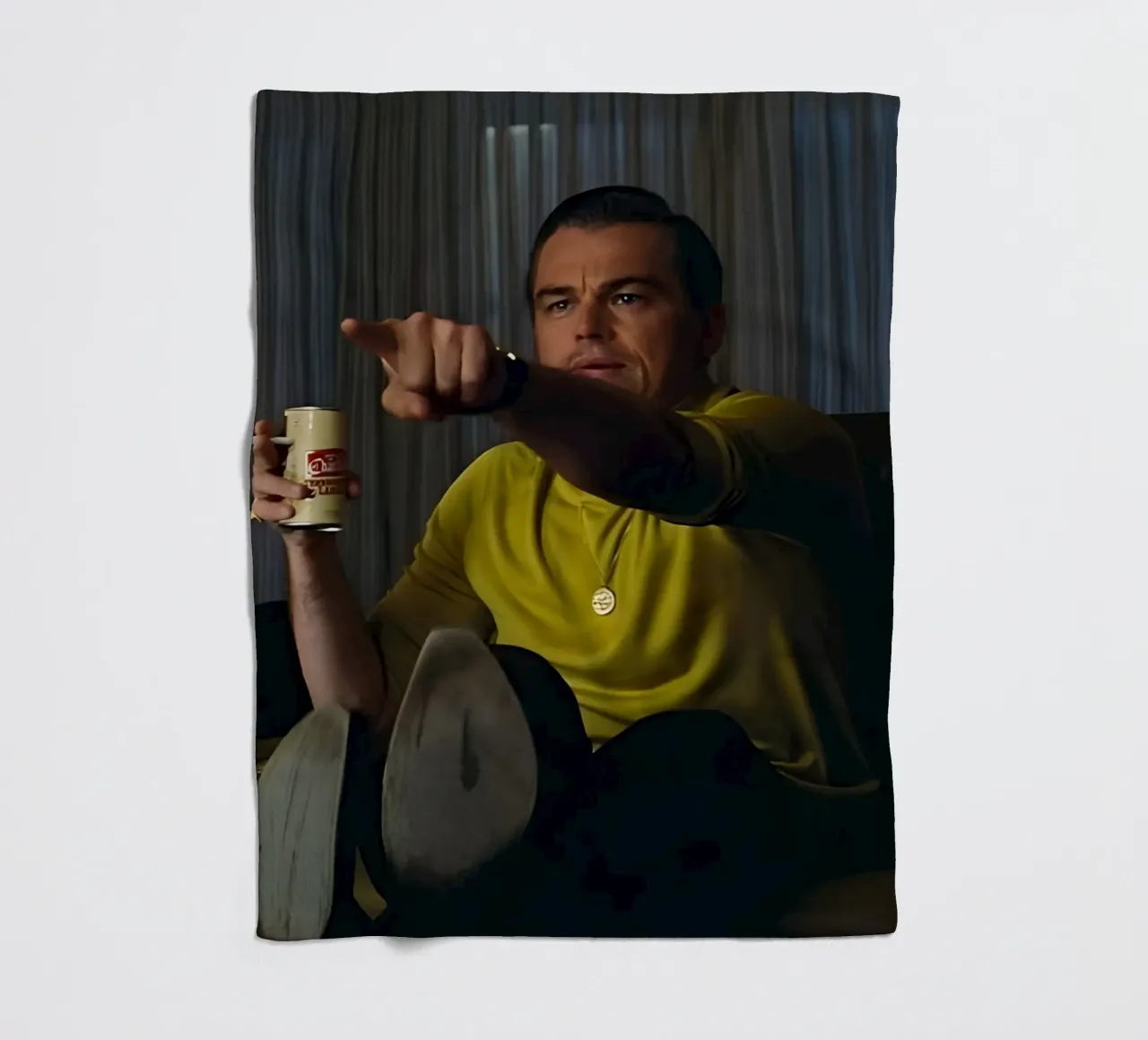 Leonardo DiCaprio coperta in pile da Low poly art