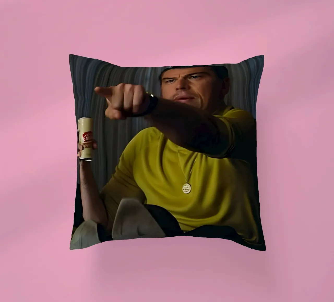 Leonardo DiCaprio cuscino da Low poly art