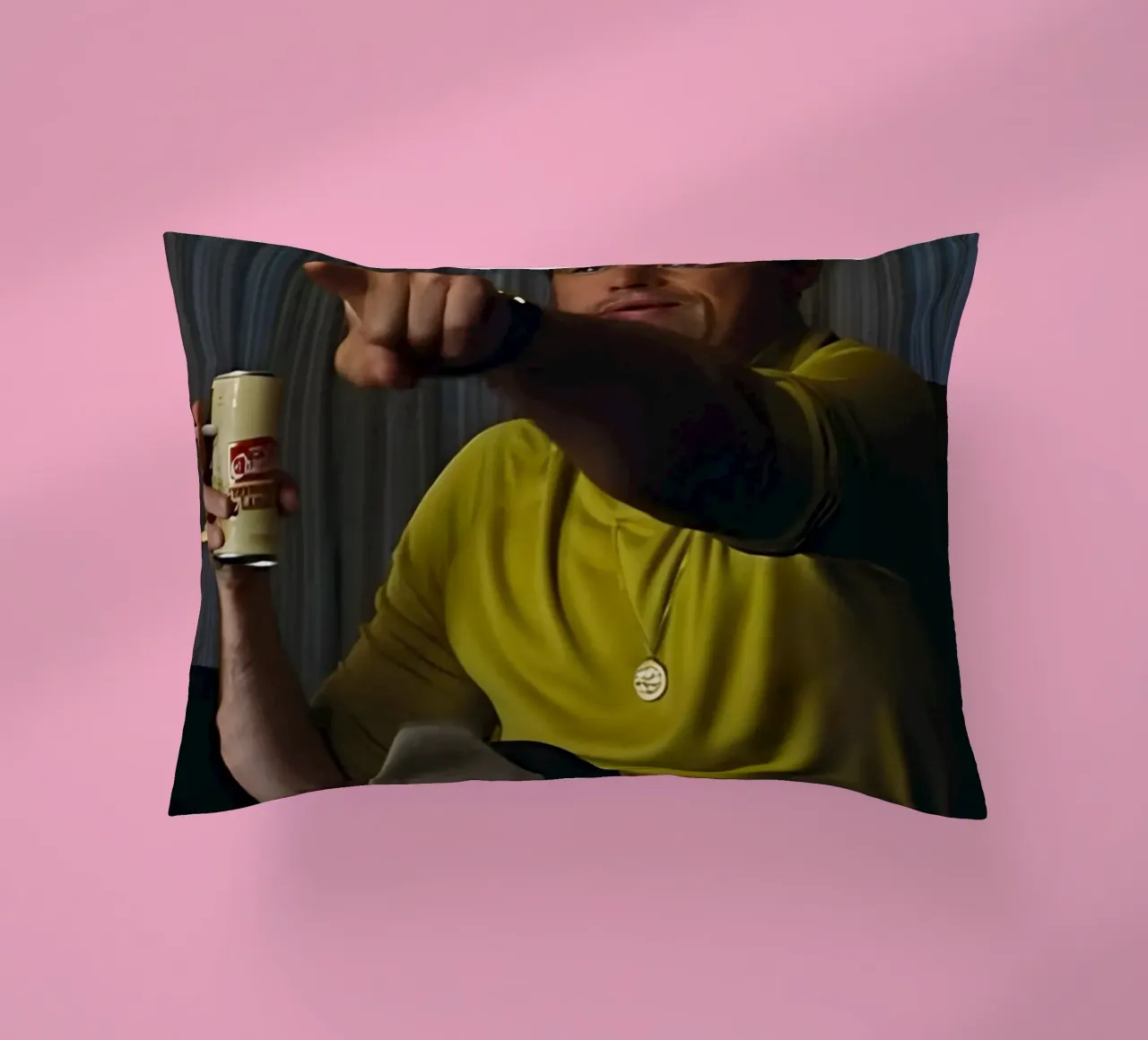 Leonardo DiCaprio cuscino da Low poly art