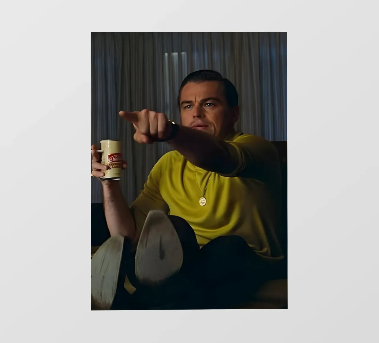 Leonardo DiCaprio telo in pvc da Low poly art