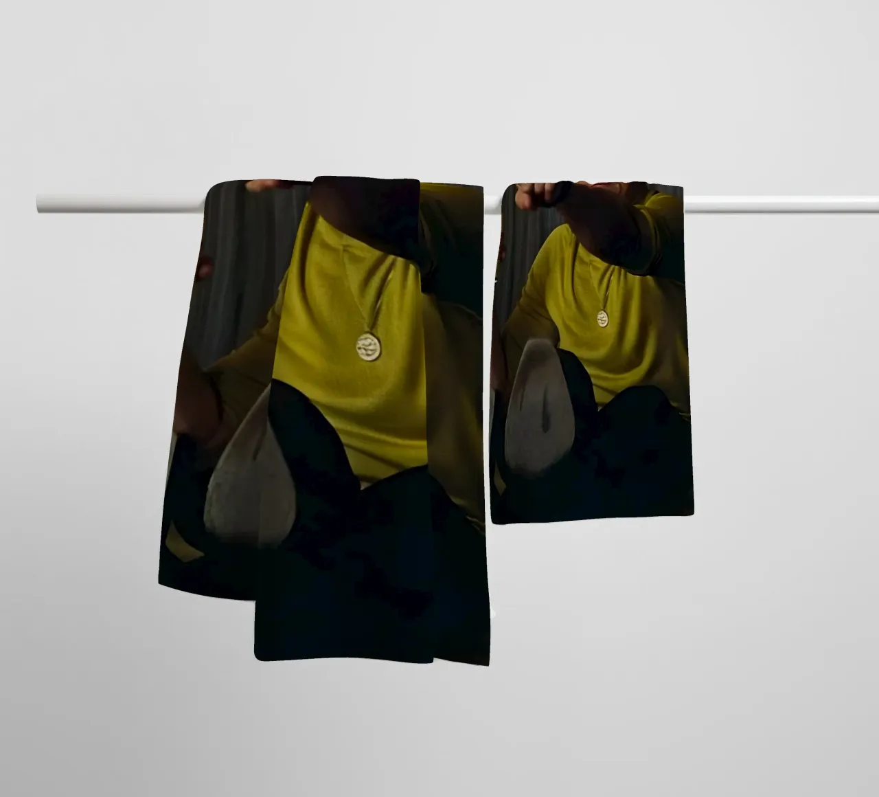 Leonardo DiCaprio asciugamano da bagno da Low poly art
