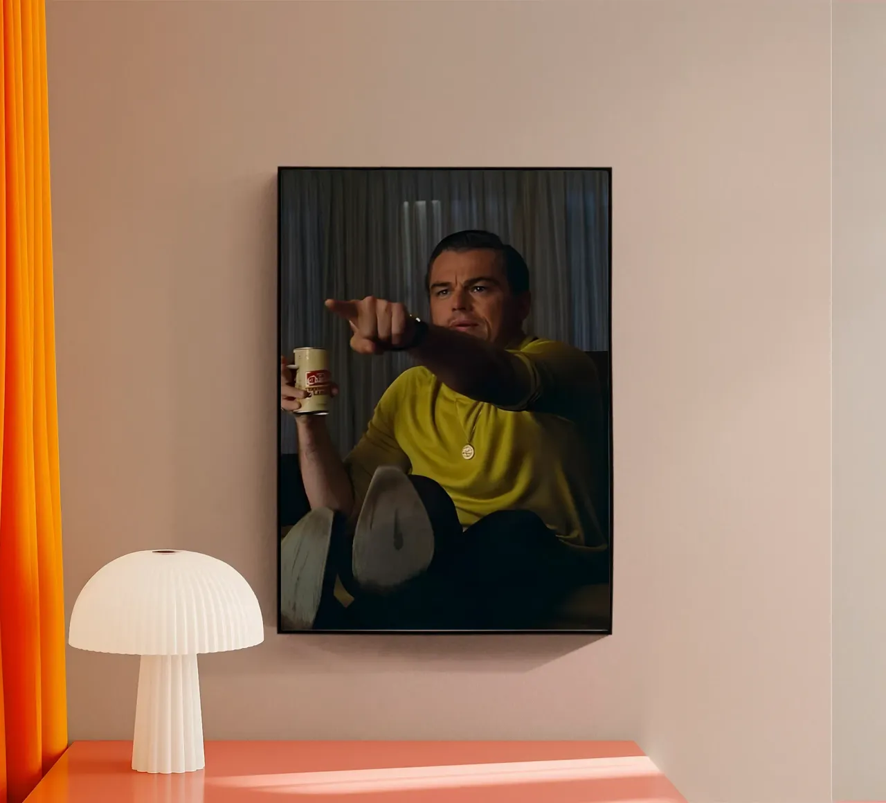 Leonardo DiCaprio plexiglass da Low poly art