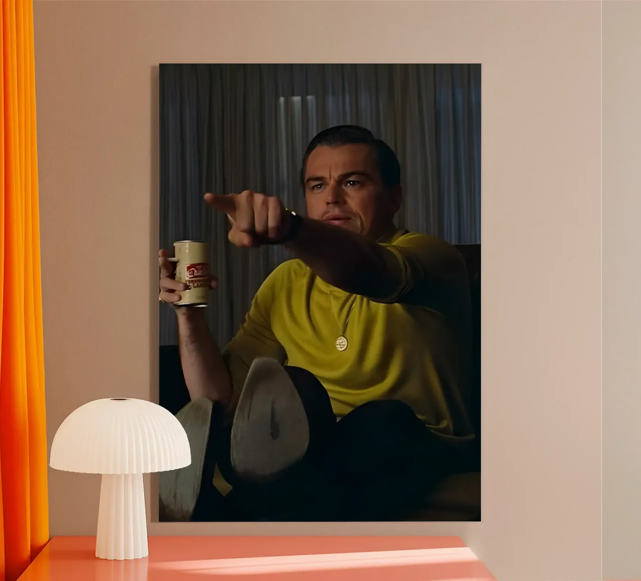 Leonardo DiCaprio plexiglass da Low poly art