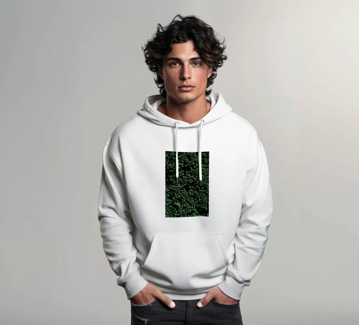 Tree Pattern felpa con cappuccio da Sebastian Hilgetag