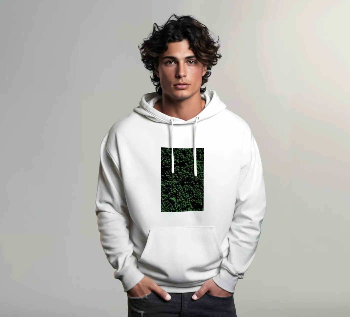 Tree Pattern felpa con cappuccio da Sebastian Hilgetag