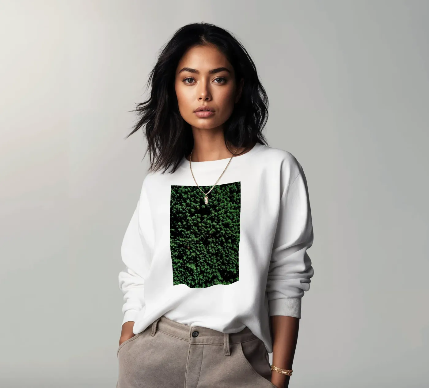 Tree Pattern sweatshirt van Sebastian Hilgetag