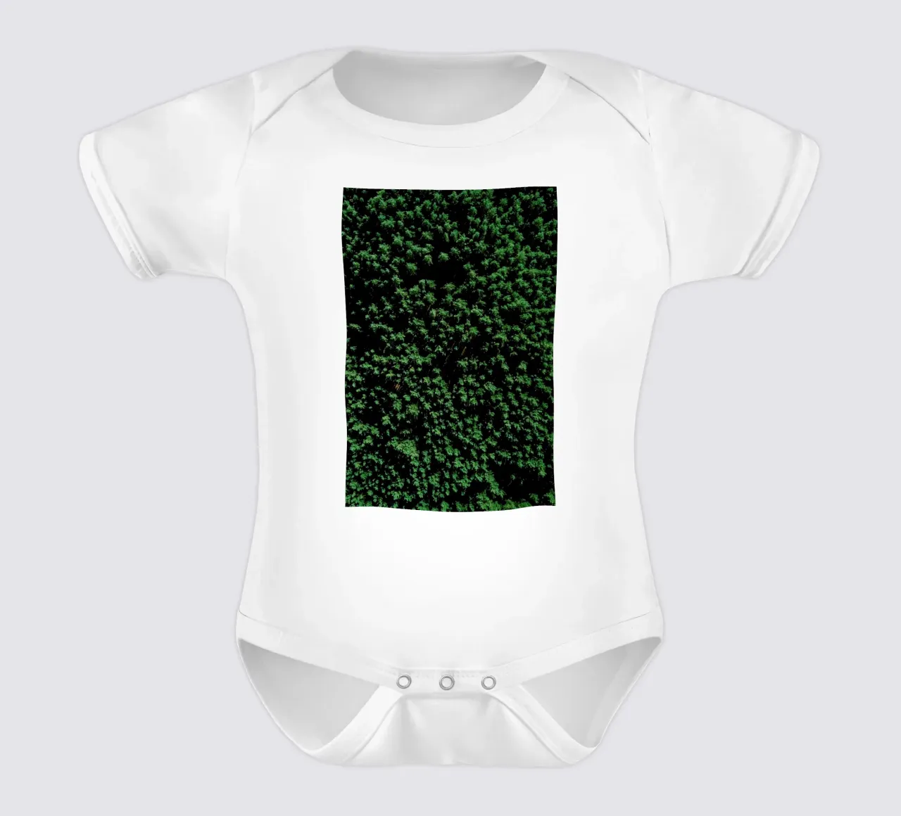 Tree Pattern babyrompertje korte mouwen van Sebastian Hilgetag