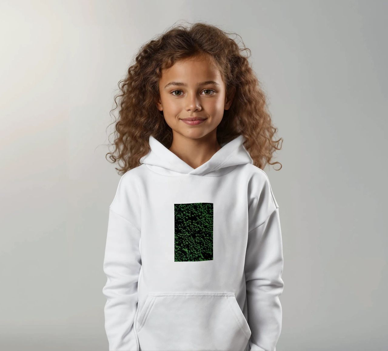 Tree Pattern felpa bambino con cappuccio da Sebastian Hilgetag