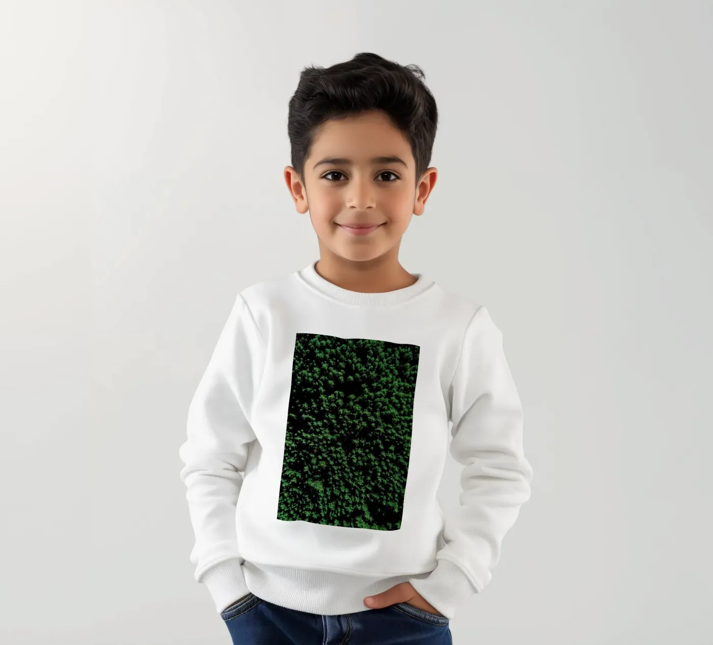 Tree Pattern kinder sweatshirt van Sebastian Hilgetag