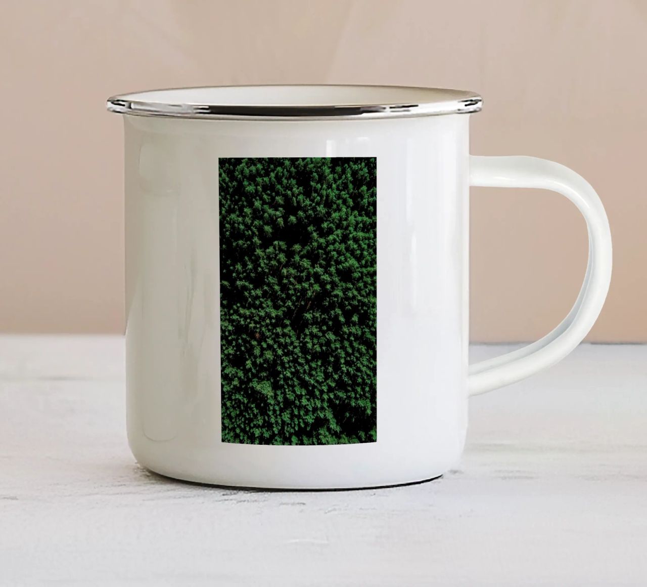 Tree Pattern tazza in smalto da Sebastian Hilgetag