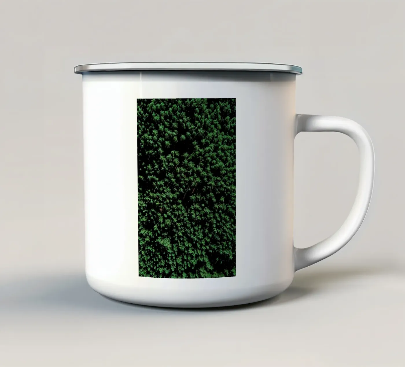 Tree Pattern Emaille Tasse von Sebastian Hilgetag