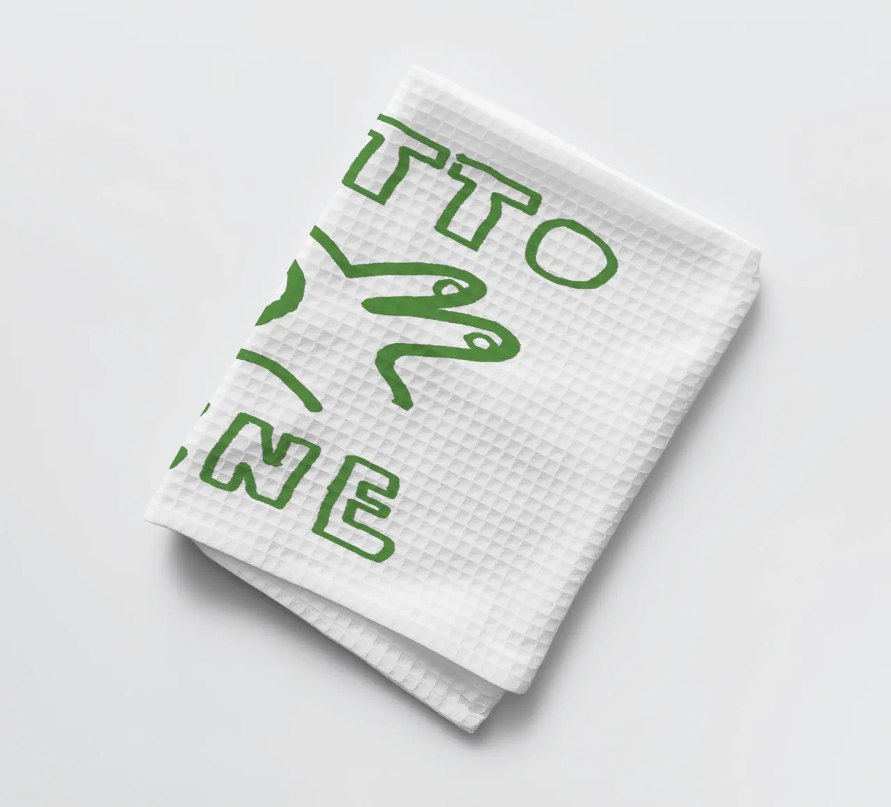 Tutto Bene canovaccio da cucina da Attaboy Dsgn