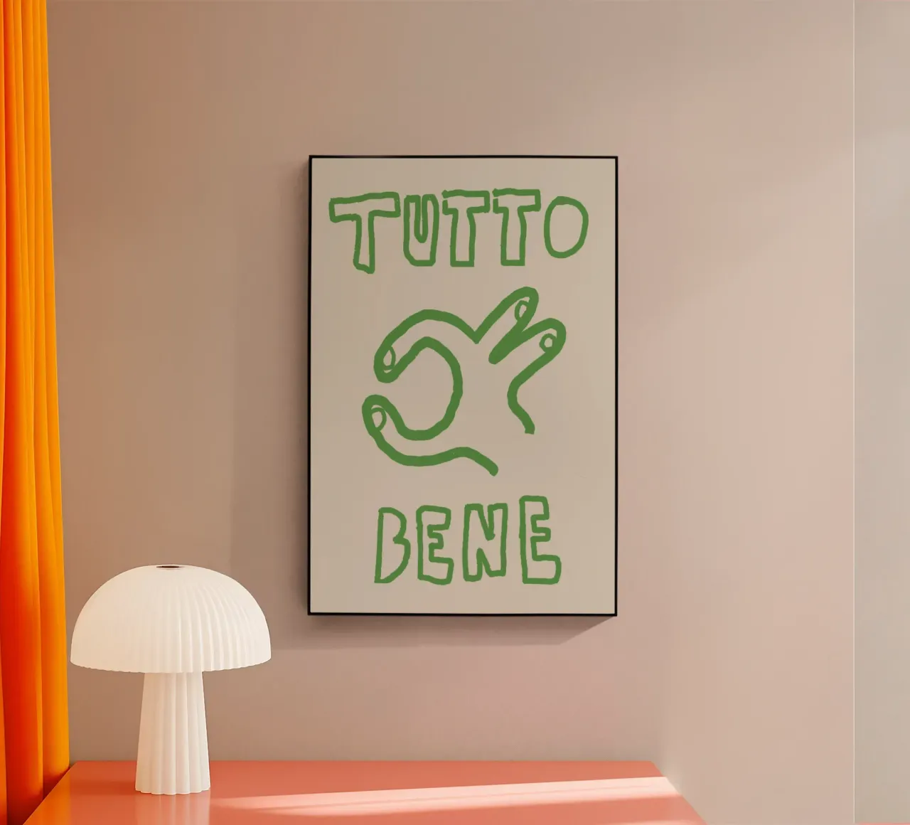 Tutto Bene plexiglass da Attaboy Dsgn
