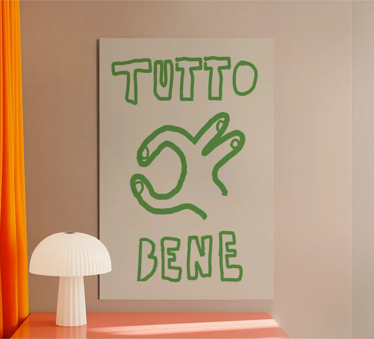 Tutto Bene alluminio dibond da Attaboy Dsgn