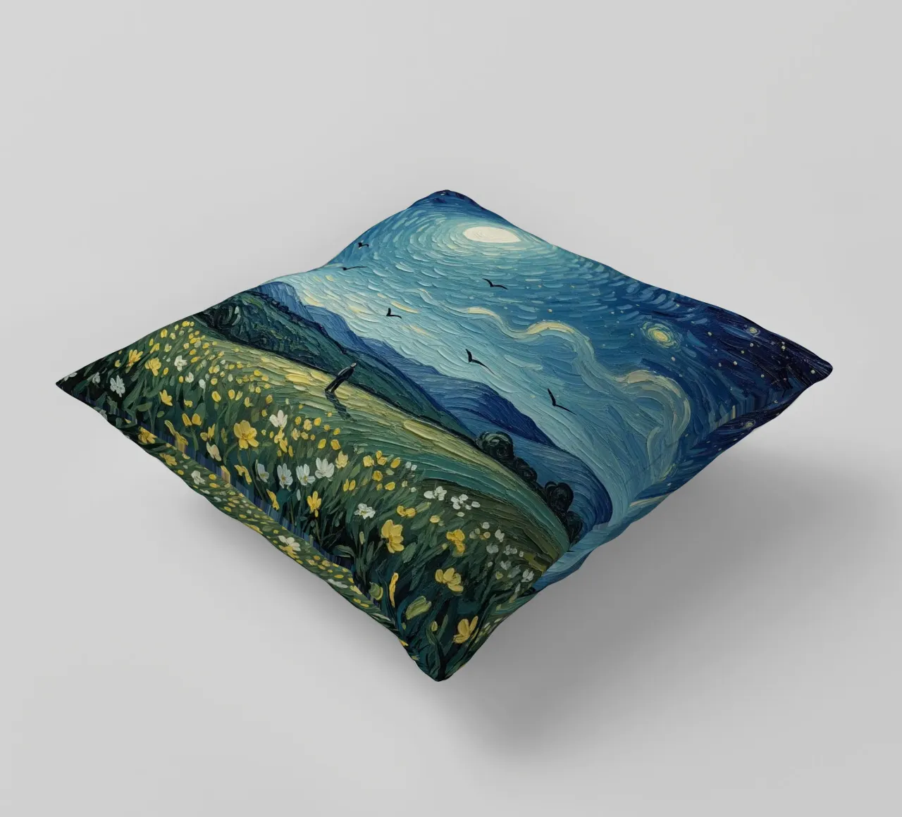 field of moon decorative cushion by NEW LIFE