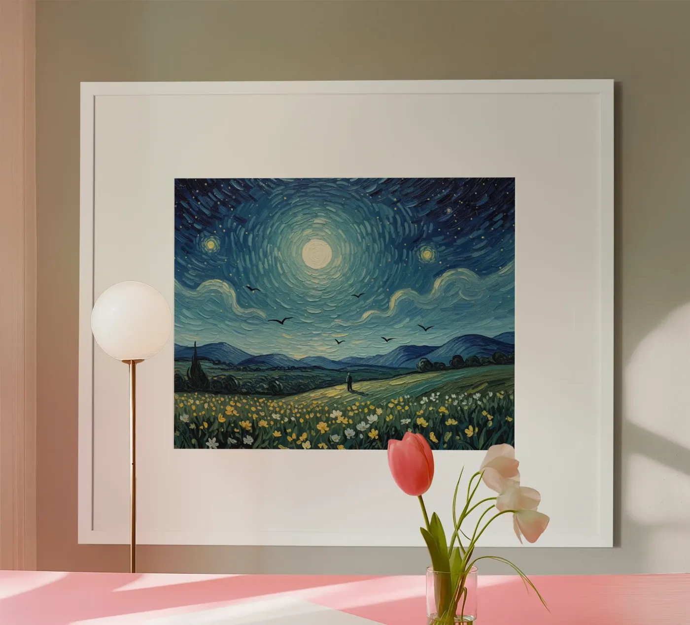 maanveld poster van NEW LIFE