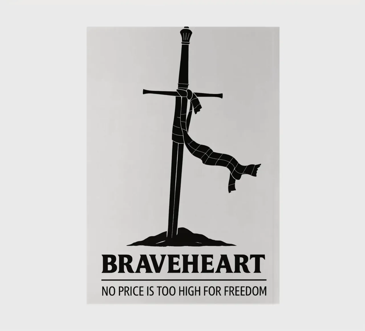 Braveheart Print notebook by MoviesArt