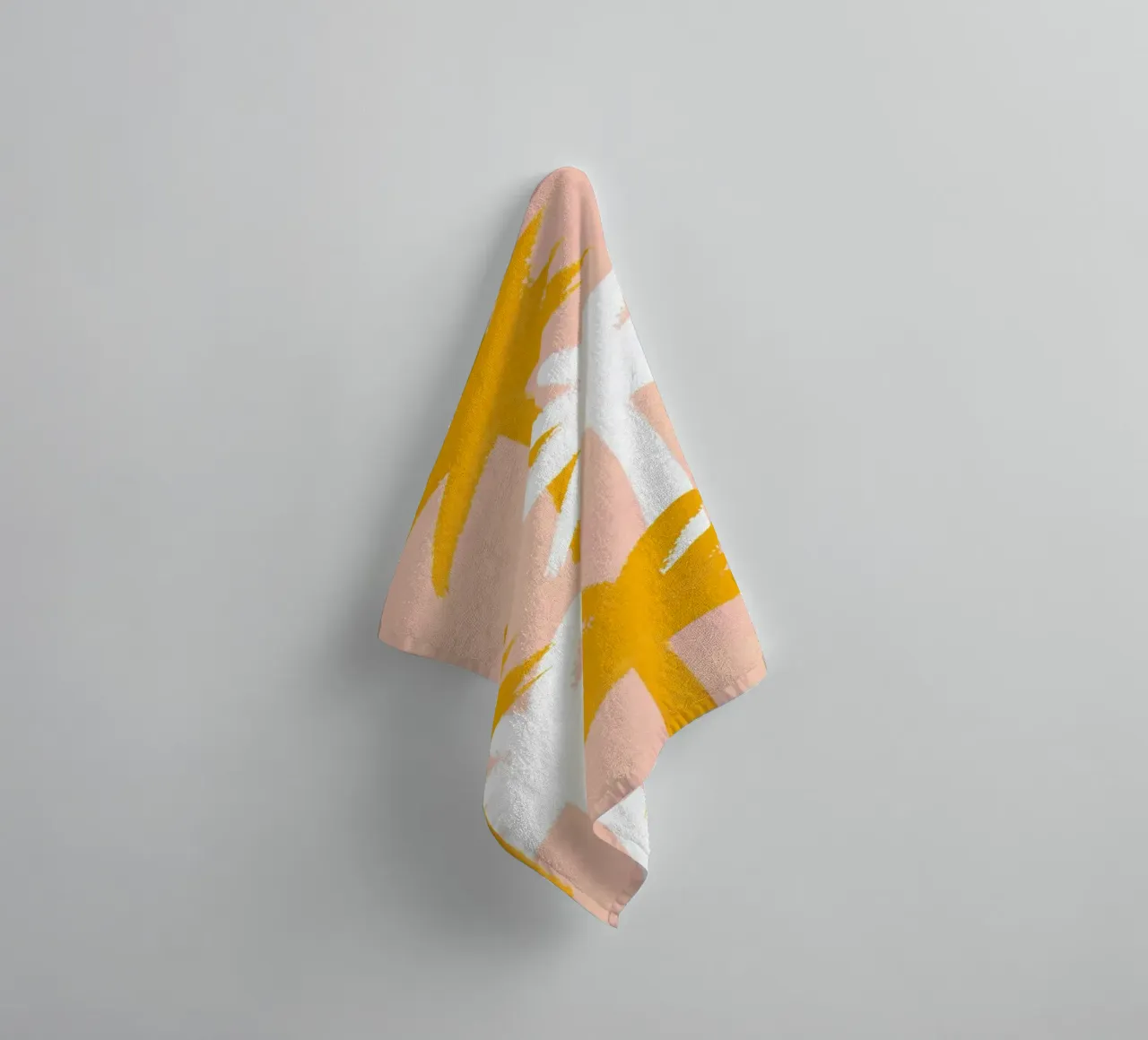 Palm Trees Pattern - Orange Pink towel by intemporalis