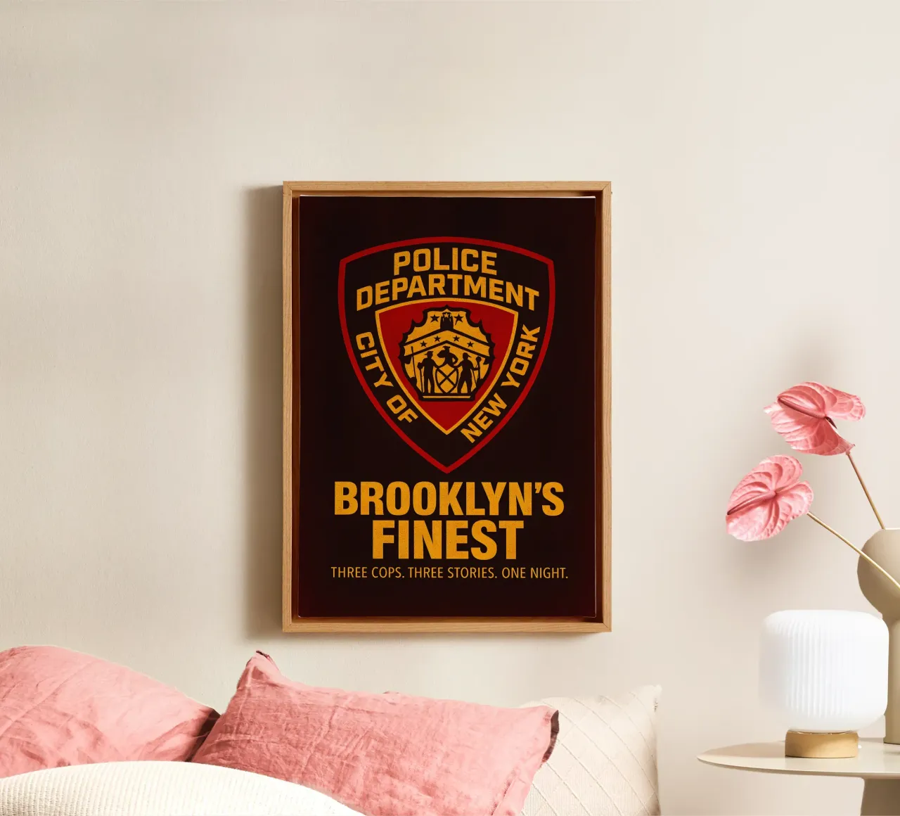 Brooklyn’s Finest Print tela con Cornice a cassetta da MoviesArt