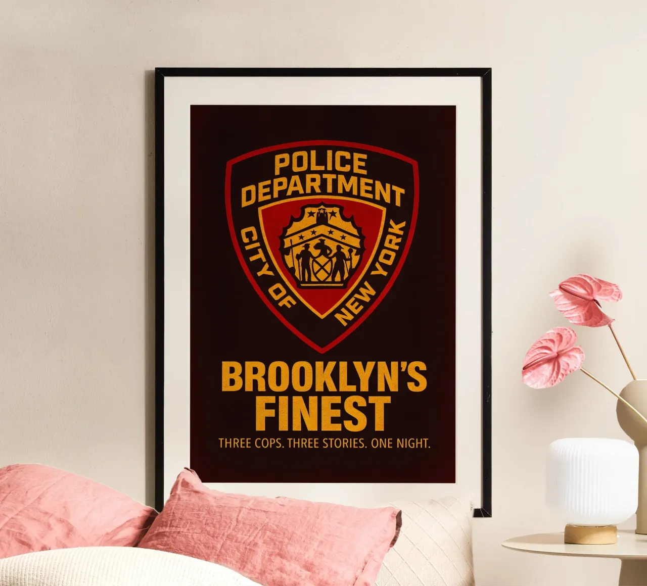 Brooklyn’s Finest Print poster con telaio in legno da MoviesArt