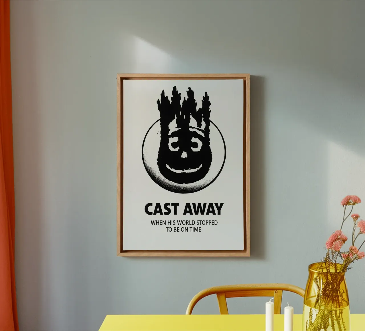 Cast Away Print tela con Cornice a cassetta da MoviesArt