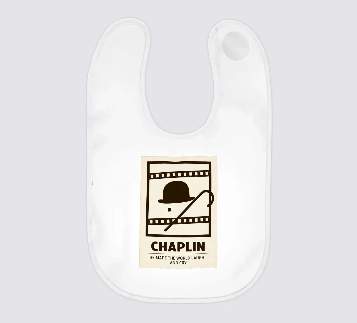 Chaplin Print Babylätzchen von MoviesArt