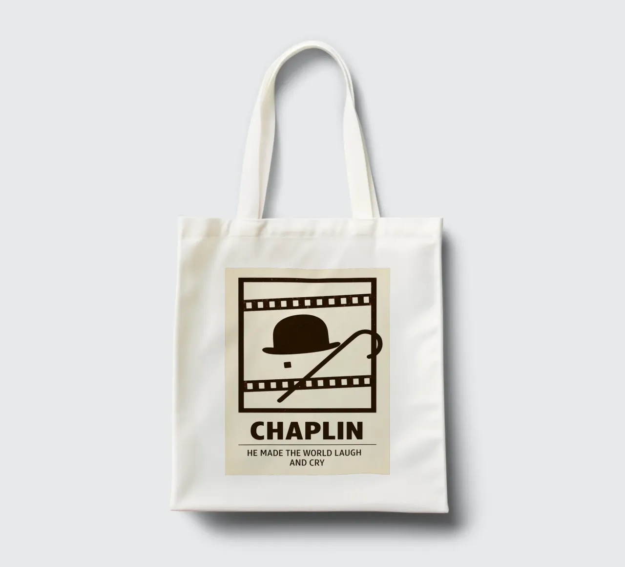 Chaplin Print borsa in juta da MoviesArt