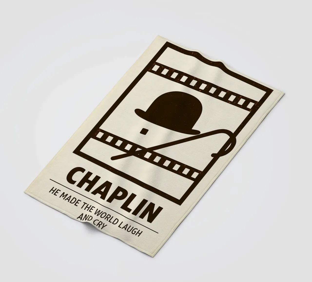 Chaplin Print coperta in pile da MoviesArt
